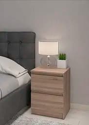 Приліжкова тумба MebelStar Нео 40x43x53 см Трюфель (MBS-1187)