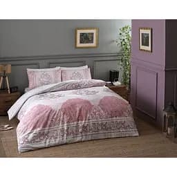 Комплект постільної білизни TAC Aryan Pink Сімейний Різнобарвний 000229435