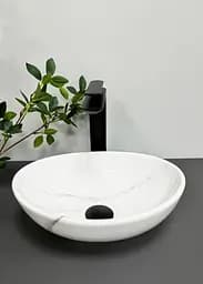Умивальник VBI Parma nature marble gloss накладний VBI-011002, Мармур - мініатюра 3