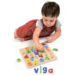 Дерев'яний пазл Viga Toys Англійська алфавіт малі літери (50125) - мініатюра 2