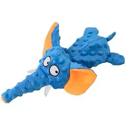 Игрушка для собак Слонёнок с пищалкой плюшевая голубая 30 х 20 см