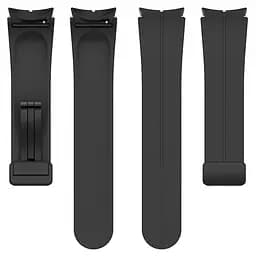 Ремінець для Samsung Galaxy Watch 4 44mm - чорний ширина кріплення 20мм силікон Watchbands Cls-black (W34-4WB10289017) - мініатюра 4