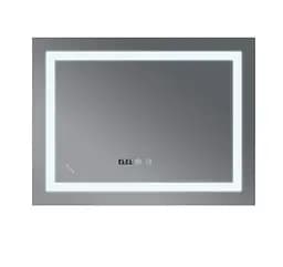 Дзеркало Mixxus WARM MR02-90x70 з LED Touch, Anti-fog, димером, регулюванням яскравості, годинником (MI6673) - мініатюра 2