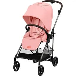 Коляска Cybex Melio Hibiscus Red с бампером розовая (522002655)