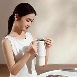 Термокухоль MiJia Straw Cup 1л White [MJXGB01RM] [115322] - мініатюра 4