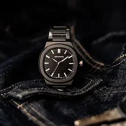 Чоловічий водостійкий наручний годинник Lee Cooper Brand (Чорний) - мініатюра 6