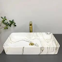 Умивальник VBI Triest stains matt накладний VBI-012705, Мармур