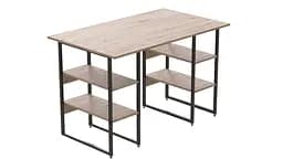 Комп'ютерний стіл Ferrum-decor Карен 75x140x70 чорний ДСП Дуб Сан-Марино 16мм (FRD-102073)