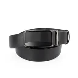 Ремень кожаный мужской на автомате SF-3426 (135 см) черный