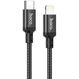 Кабель Hoco X14 Double speed PD charging data cable Lightning L-1 м Чорний