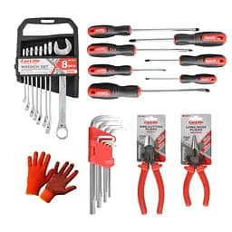 Набор инструментов для авто с длинногубцами и кусачками CarLife(na_86)