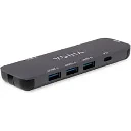 Концентратор Vinga USB-C 3.1 to HDMI+3xUSB3.0+PD100W+USB-C foldable cable (VHYC6FC)