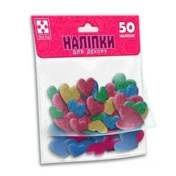 Детский набор мягких наклеек "Сердце" Vladi Toys VT4206-53, 50 наклеек