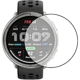 Полимерная пленка 3D Epik (full glue) (тех.пак) для Xiaomi Amazfit Active 2 / 2R Черный