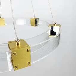 Люстра Round Dome у золотому каркасі Line.F Діаметр 60см - мініатюра 4