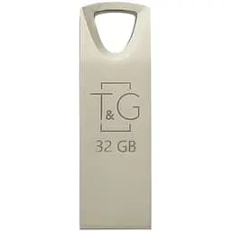 Флеш накопитель USB 32Gb T&G Metal TG117 серебристый USB 2.0 (TG117SL-32G)
