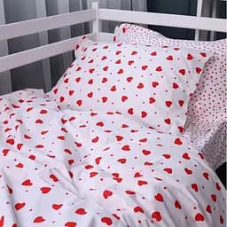 Пододеяльник MirSon Poplin Line Kids 01 Little Hearts 175х210 см (2200009710520)
