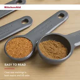 Набір мірних ложок KitchenAid Coreline сірий 5 шт. (KQG057OHCGG) - мініатюра 11