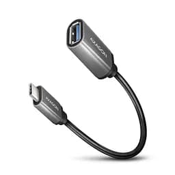 Перехідник OTG USB 3.0 AF to USB-C 0.2m gray AXAGON (RUCM-AFAC)