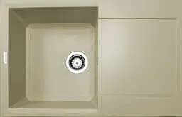 Кухонна мийка Adamant HORIZON ivory 780x495x230 мм, з крилом 78 см