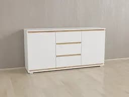 Комод Forte Mikkel Ш 1502/В 759/Г 390 Білий-Дуб крафт планки - мініатюра 2