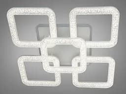 Люстра стельова LED Diasha 2205/4+1WH, 80W, 3200K-6500K, білий акрил, сучасний стиль для дому - мініатюра 3