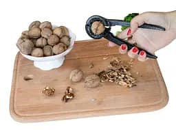 Конусний металевий міцний темний горіхокол з ребристими ручками 18.5 см, Kitchen Master 84105 - мініатюра 8
