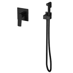 Гігієнічний душ прихованого монтажу Mixxus Premium Mone 002 Inner Black MI6779, Чорний матовий