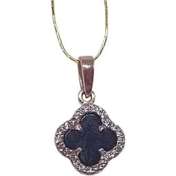 Золота підвіска Платон Конюшина з агатом та фіанітами. 1П162/67Б