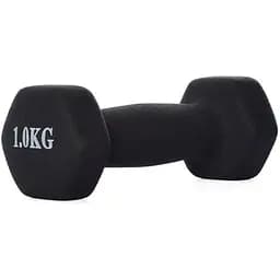 Гантель неопренова Bambi MS0109-1 у пакеті 1 кг чорна