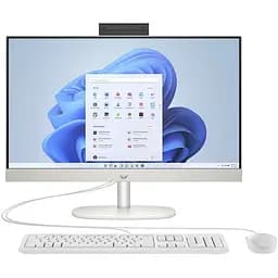 Моноблок HP 23.8" 24-cr0000ua AiO Ryzen 7 7730U/16Gb/SSD512Gb/WiFi/Cam/K&M/DOS/Shell White