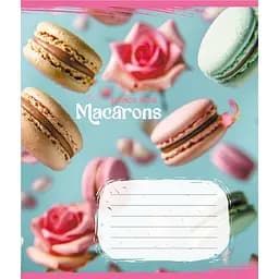 Тетрадь ученическая Макаруны 048-590197K-1 в клетку, 48 листов