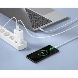 Зарядний пристрій - адаптер живлення XO L139 65 W GaN nitride 1 USB-A 45 W + 2 USB-C 65 W - мініатюра 2