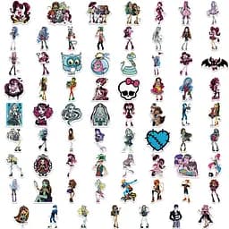 Стікерпак Монстр Хай Набір наклейок GeekLand Monster High 70 штук - мініатюра 2