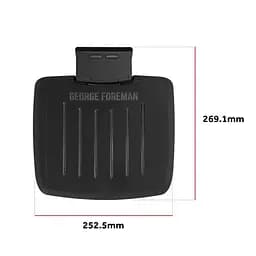 Гриль Russell Hobbs George Foreman притискний Immersa Small 1100Вт з'ємні пластини метал пластик чорний (28300-56) - мініатюра 3