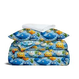 Дитяча постільна білизна Cosas OCEAN FRIENDS 110х140см (OceanFriends_01White_140)