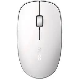 Мышь беспроводная Rapoo m200 Silent Bluetooth и 2.4 GHz 2 диапазона с тихим ходом клавиш белая