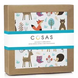 Пелюшка багаторазова Cosas непромокаюча Animals Mushrooms 100x140 см, бежева
