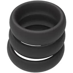 Набор эрекционных колец Erospace Men’s Play B9 3 шт. черный