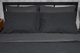 Набор наволочек Moon&Star Бязь Gold Люкс Gray Stripe&Black 60х60 см 2 шт