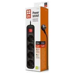 Мережевий фільтр живлення ColorWay (CW-PSEA42BK) /2M black (CW-PSEA42BK) - мініатюра 6