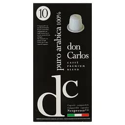 Кава в капсулах Carraro Don Carlos Nespresso Arabica, 10 капсул