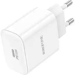 Блок живлення швидкого заряджання адаптер Borofone BA81A 20w type-c порт вихід PD QC