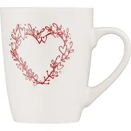 Чашка Ardesto Heart 320 мл біла (AR3467W)