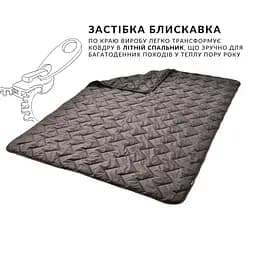Ковдра-спальник Турист Ideia з блискавкою, 190х140 см, коричневий (8-34955) - мініатюра 2