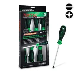 Комплект профессиональных отверток 6 ед. PRO-PLUS SERIES Toptul hoz0007669