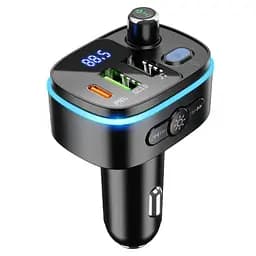 Адаптер автомобільний HOCO Fast car BT FM transmitter E62 2USB і 1Type-C 20W - мініатюра 5