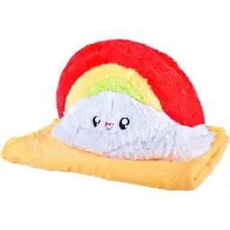 Мягкая игрушка+плед A-Toys Радуга 38 см (80х120 см) разноцветная