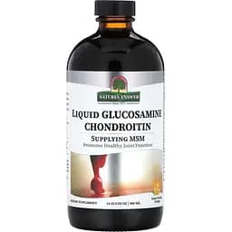 Глюкозамин-хондроитин Nature's Answer Liquid Glucosamine Chondroitin апельсиновый вкус 480 мл