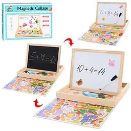 Деревянная игрушка Дощечка для рисования/магнитная, маркер, пазлы (в ассортименте)